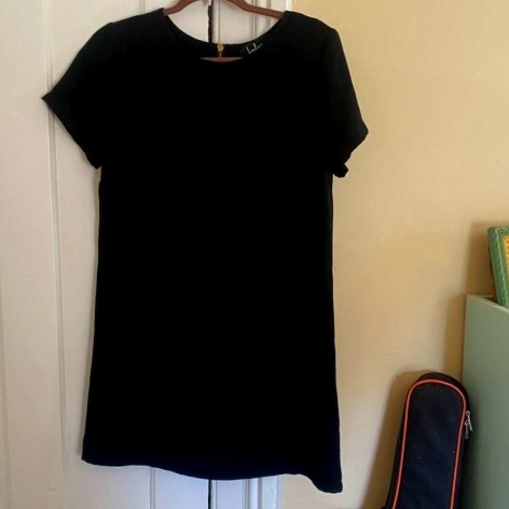 Shift and Shout Black Shift Dress